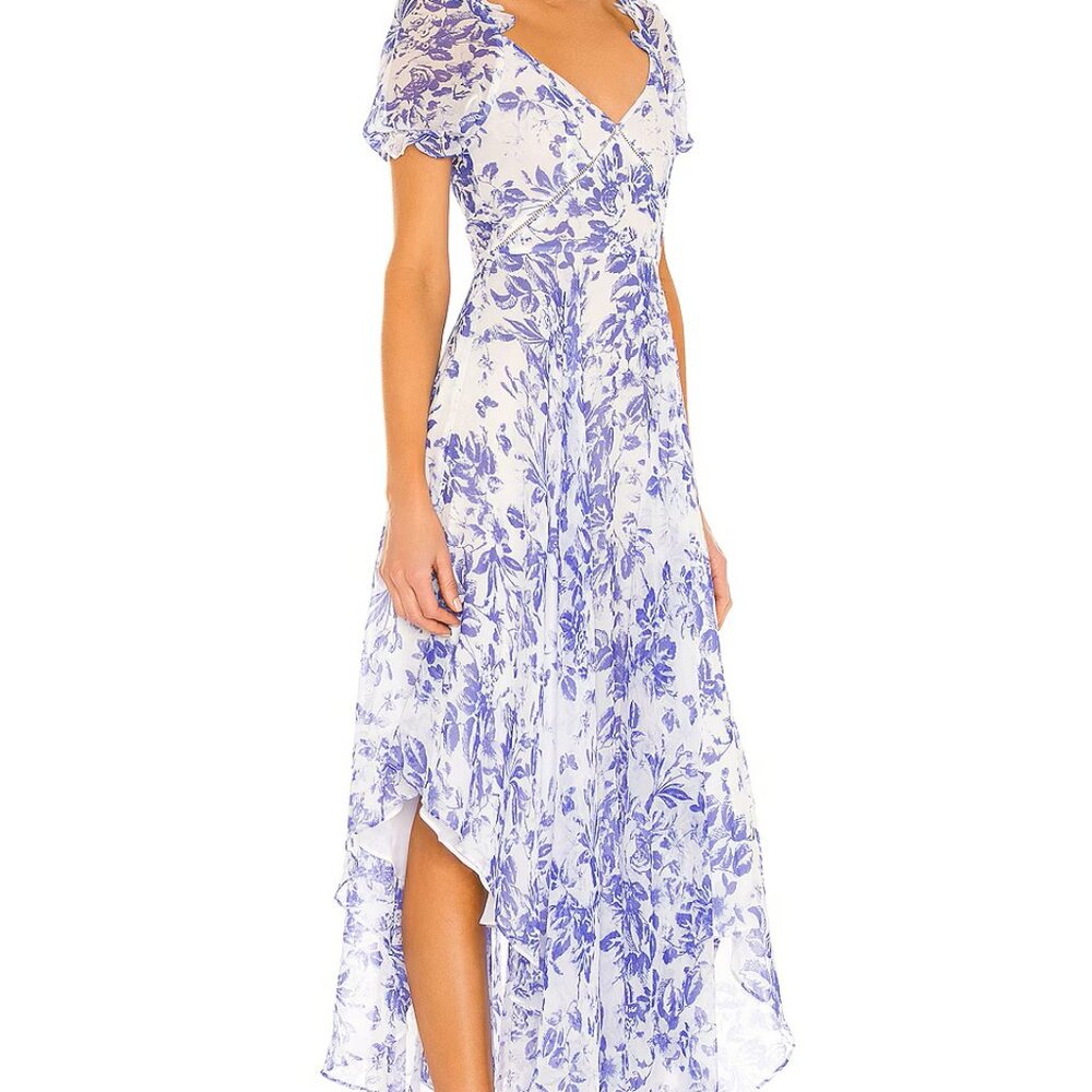 Georgia Dress in Blue & White